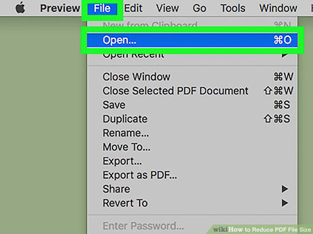 کاهش حجم pdf با استفاده از Review در سیستم‌ عامل مک 1