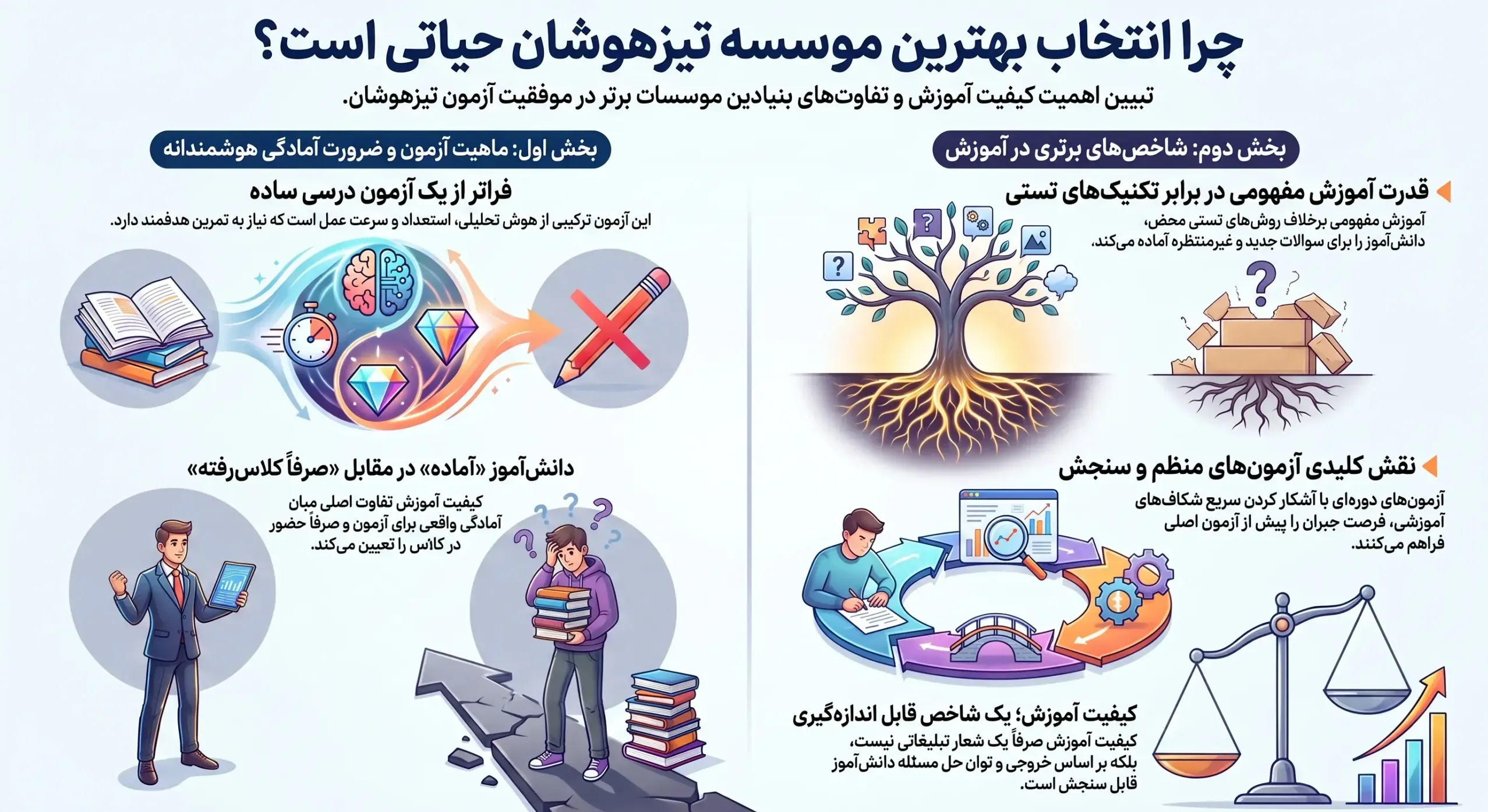 چرا انتخاب بهترین موسسه تیزهوشان اهمیت دارد؟